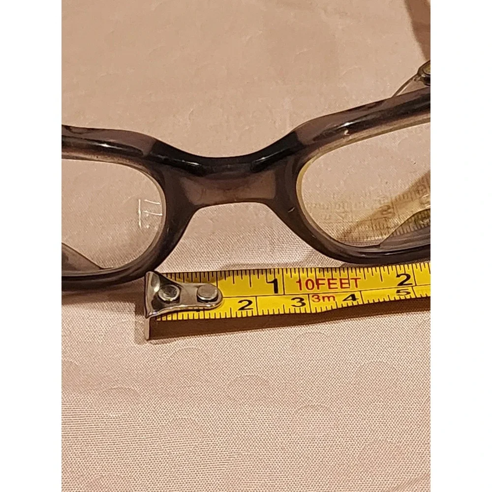 Vintage H.L. Bouton Co. Safety Glasses Bouton U-Fit Clear Lens Cable Temple Nice